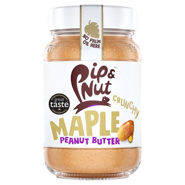 Pip & Nut Crunchy Maple Peanut Butter Jar 300g