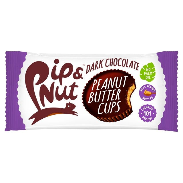 Pip & Nut Dark Chocolate Peanut Butter Cups 34g - Pack of 5