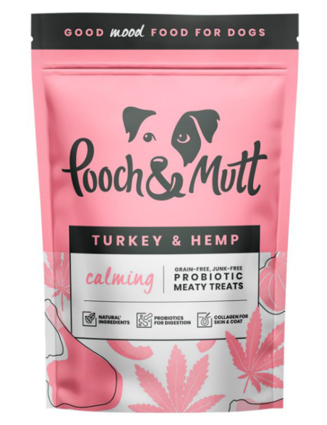 Pooch & Mutt Turkey & Hemp Probio Calming Treats 120g