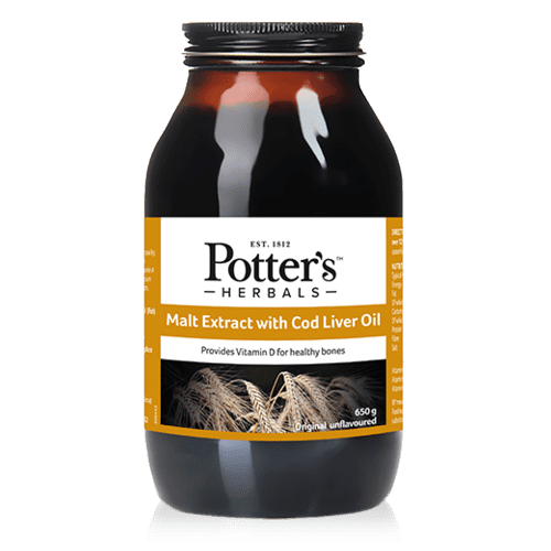 Potter's Herbals Malt Extract with Cod Liver Oil 650g
