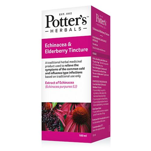 Potters Herbals Echinacea & Elderberry Tincture 100ml