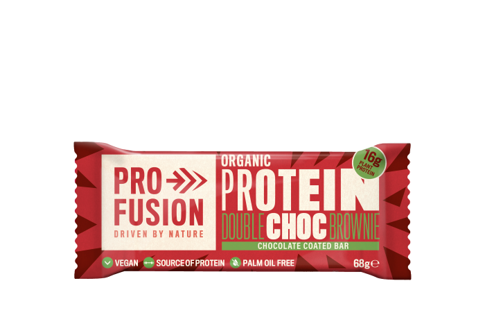 Profusion Organic Double Choc Brownie Protein Bar - Case of 16 