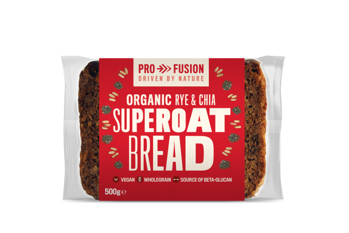 Profusion Organic Rye & Chia Super Oat Bread 500g