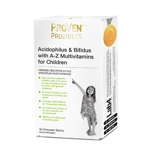 Proven Probiotics Lactobacillus & Bifidus for Children 30 Chewable Tablets
