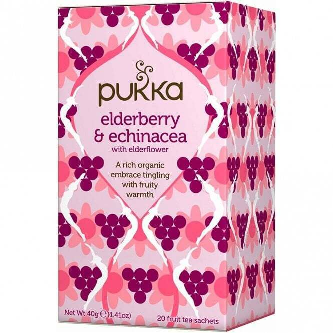 Pukka Organic Elderberry & Echinacea Tea - 20 Sachets
