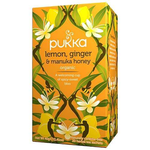 Pukka Organic Lemon, Ginger & Manuka Honey Tea - 20 Sachets
