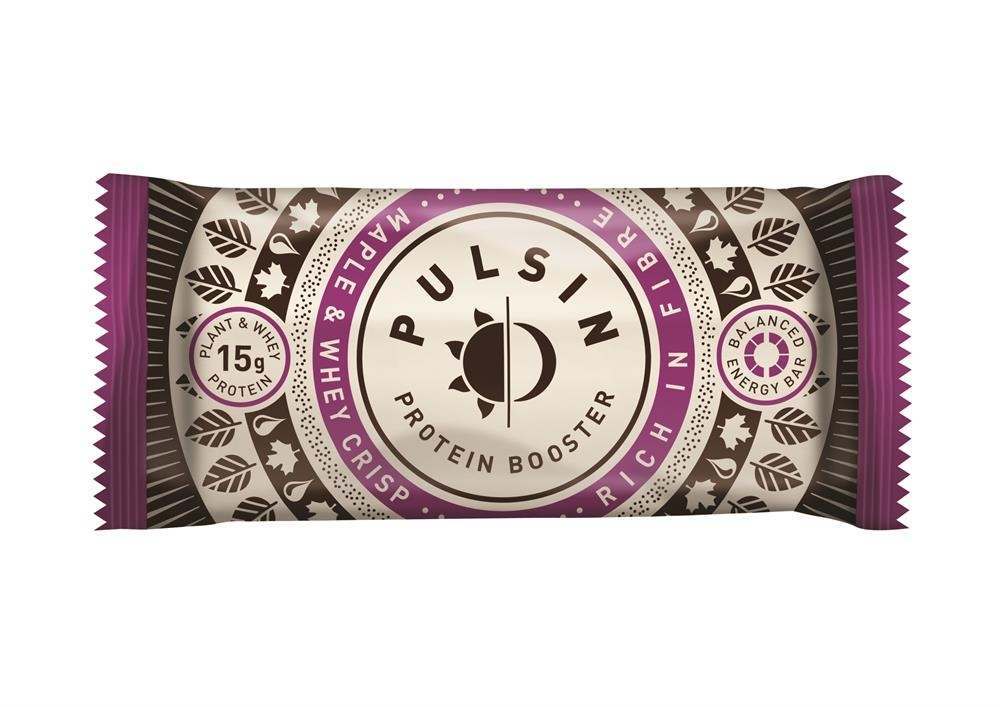 Pulsin Maple & Whey Crisp Protein Snack Bar 50g - Pack of 18