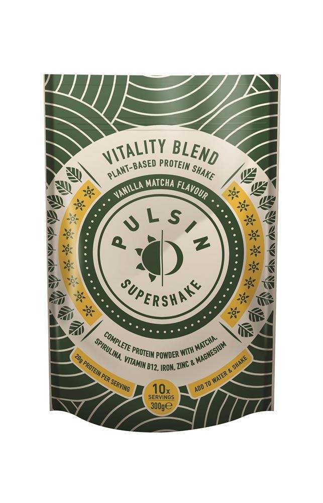 Pulsin Supershake Vitality Vanilla Matcha Protein Blend 300g