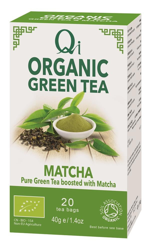 Qi Organic Green Tea & Matcha 20 bags