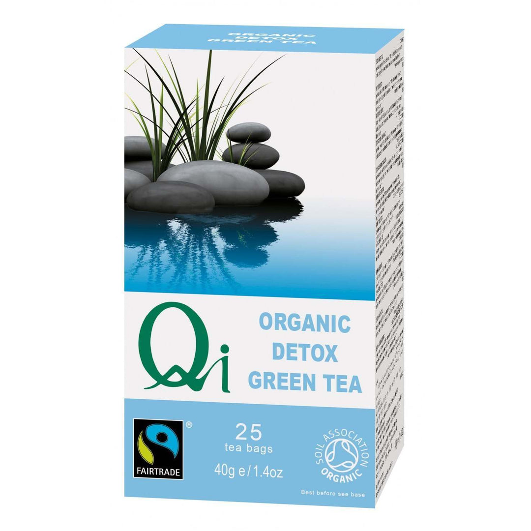 Qi Organic Fairtrade Detox Green Tea 25 Bags