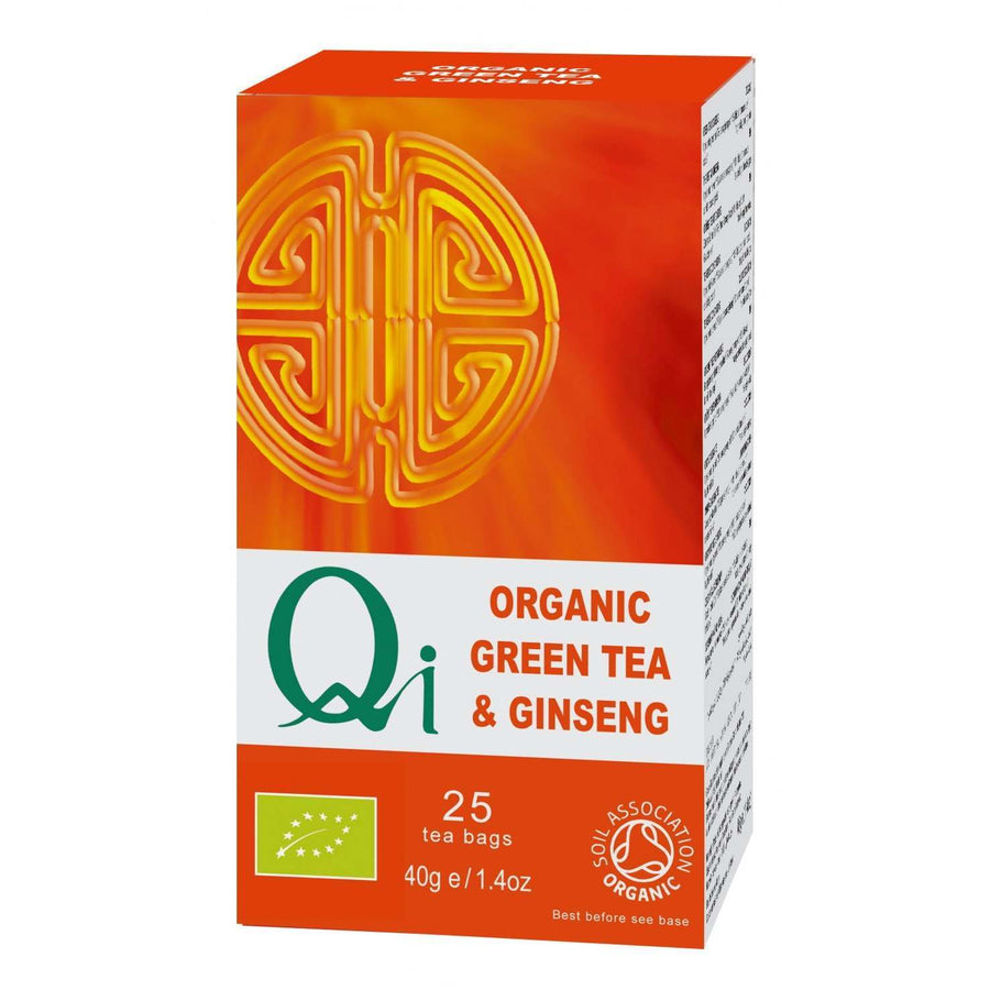 Qi Organic Green Tea & Ginseng 25 Bags