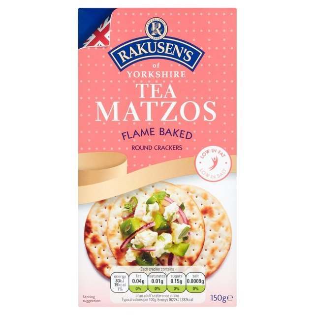 Rakusen's Tea Matzos Round Crackers 150g