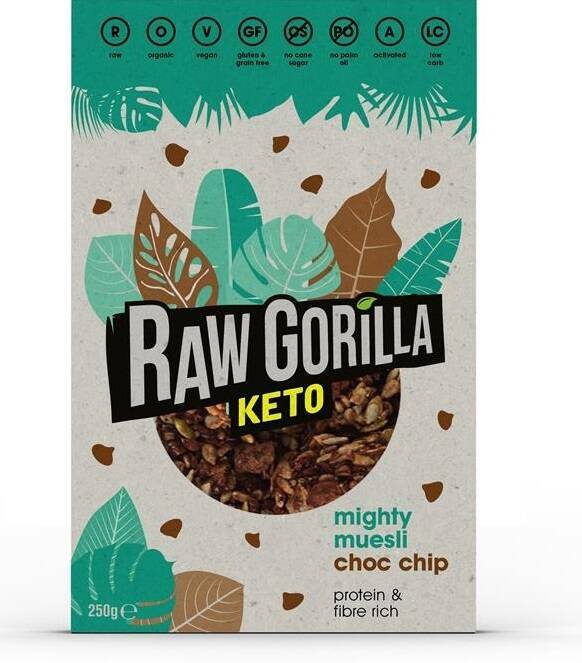 Raw Gorilla Keto Choc Chip Mighty Muesli 250g