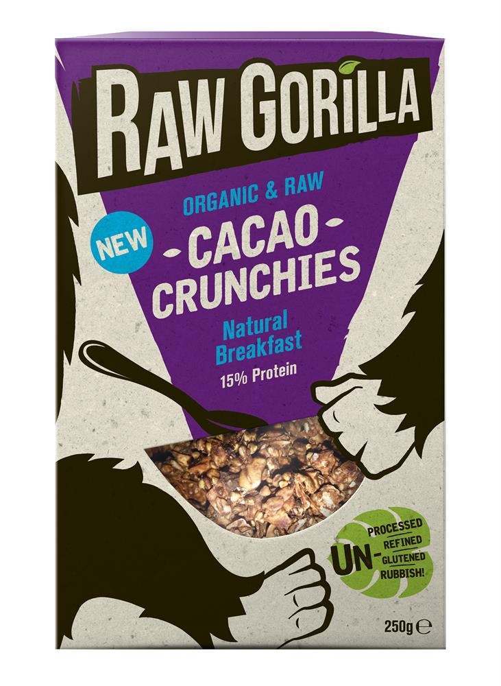 Raw Gorilla Organic & Raw Cacao Crunchies 250g
