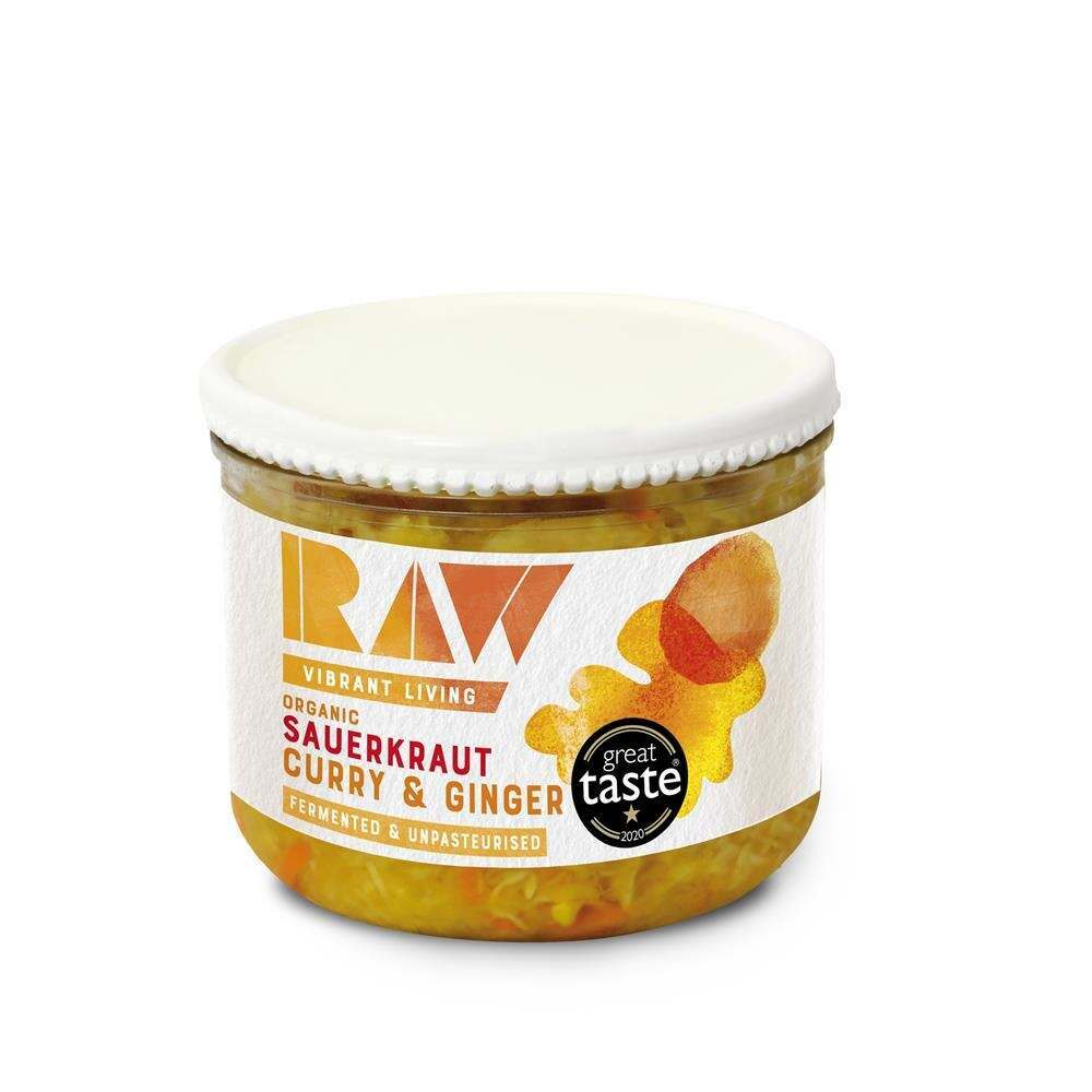 Raw Health Organic Curry & Ginger Sauerkraut 410g