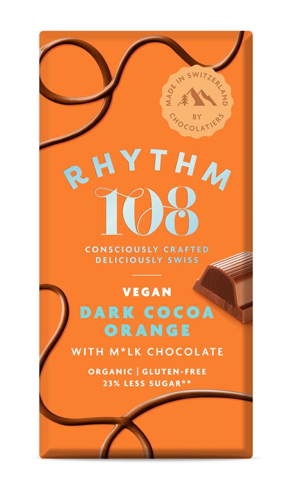 Rhythm 108 Dark Cocoa Orange Bar - Pack of 3