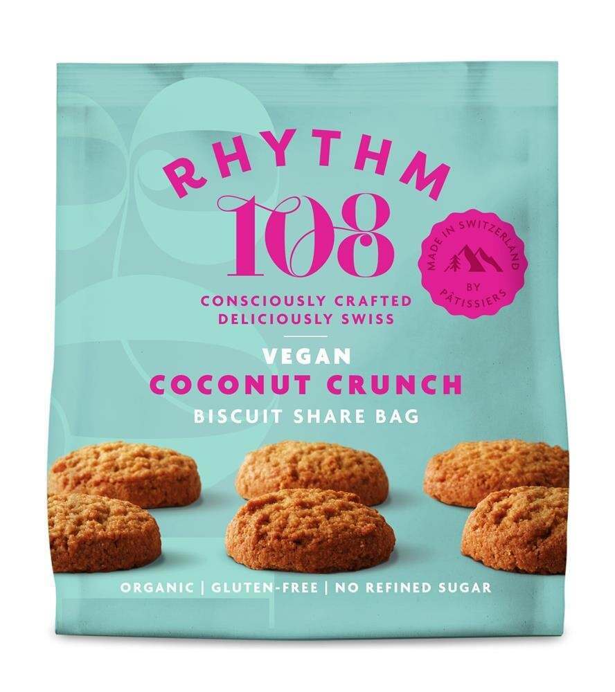 Rhythm 108 Coconut Crunch Biscuit Share Bag 135g