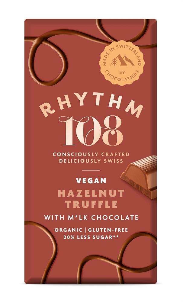 Rhythm 108 Hazelnut Truffle Bar - Pack of 3