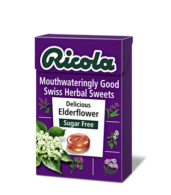 Ricola Delicious Elderflower Swiss Herbal Sweets 45g