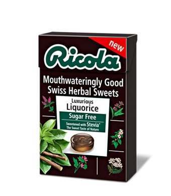 Ricola Liquorice Swiss Herbal Sweets 45g