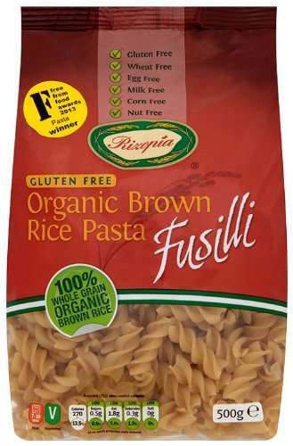 Rizopia Organic Brown Rice Fusilli Pasta 500g
