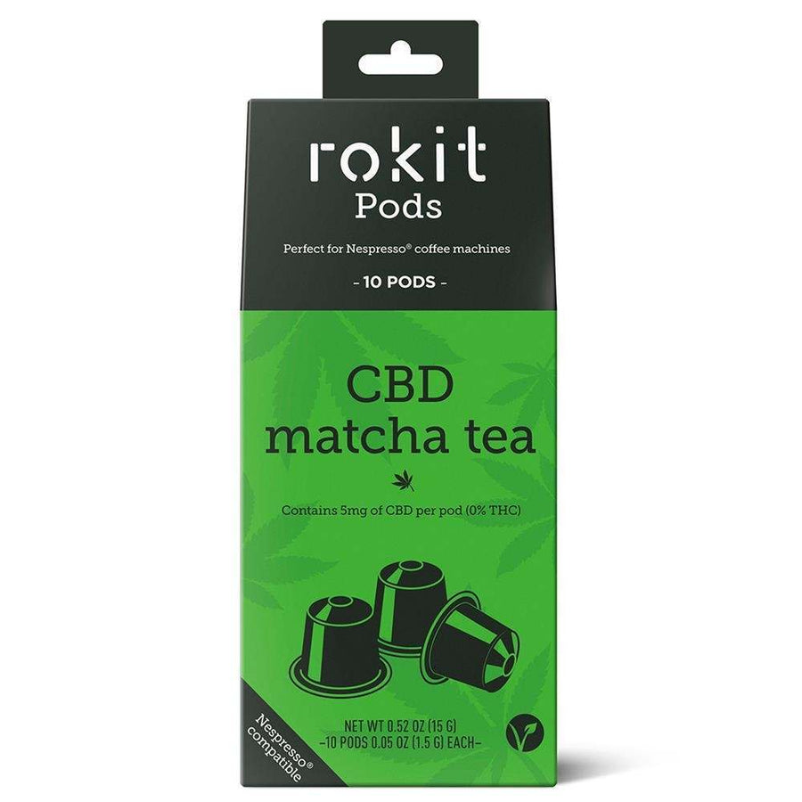 Rokit Pods CBD Matcha Green Tea Nespresso Compatible Pods - 10 Pack