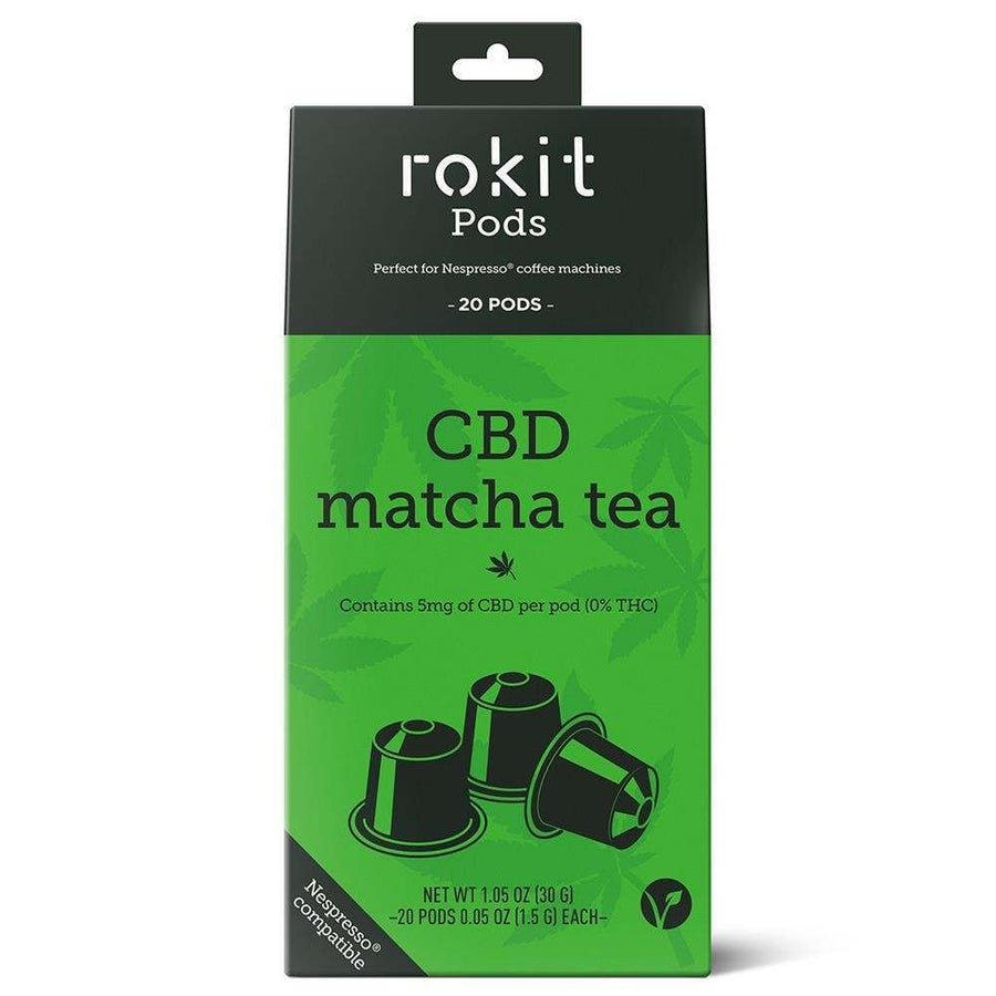 Rokit Pods CBD Matcha Green Tea Nespresso Compatible Pods - 20 Pack