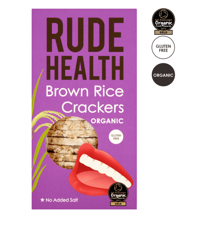 Rude Health Organic Brown Rice Crackers 130g