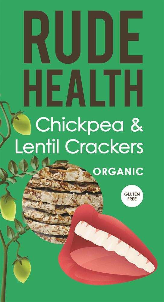 Rude Health Organic Chickpea & Lentil Crackers 120g