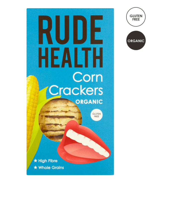 Rude Health Organic Corn Crackers 130g