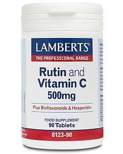 Lamberts Rutin and Vitamin C 500mg 90 Tablets