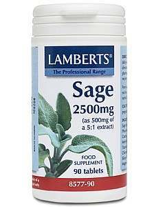 Lamberts Sage 2500mg 90 Tablets