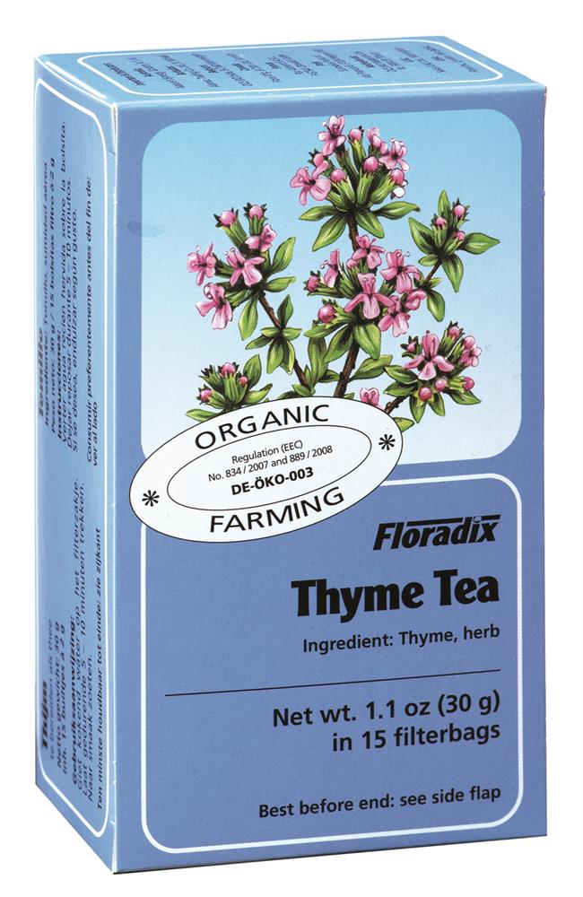 Floradix Organic Thyme Herbal Tea 15 Bags