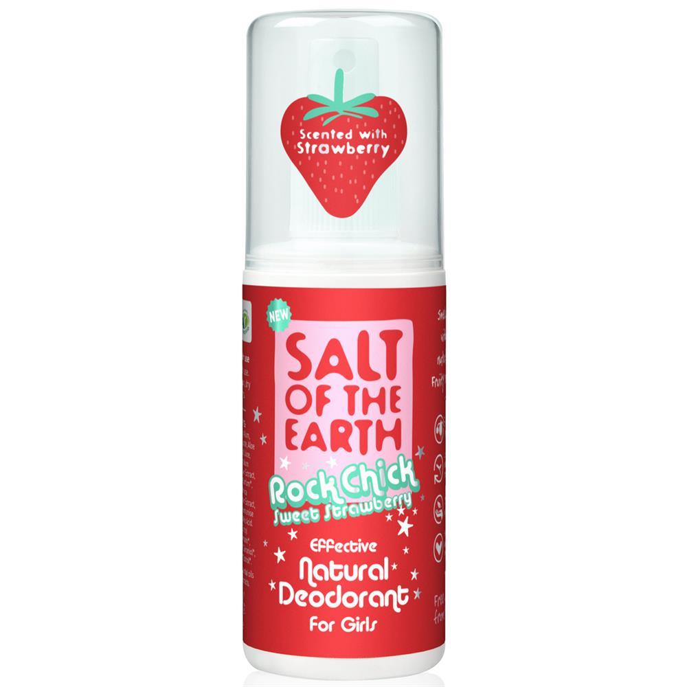 Salt of the Earth Rock Chick Strawberry Deodorant Spray for Girls 100ml