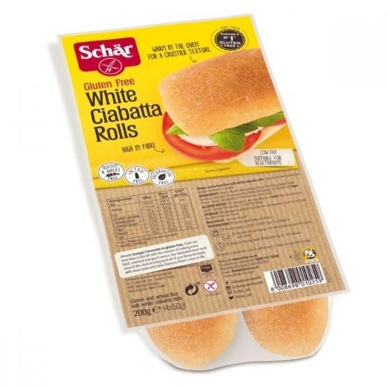 Schar Gluten Free White Ciabatta Rolls 200g