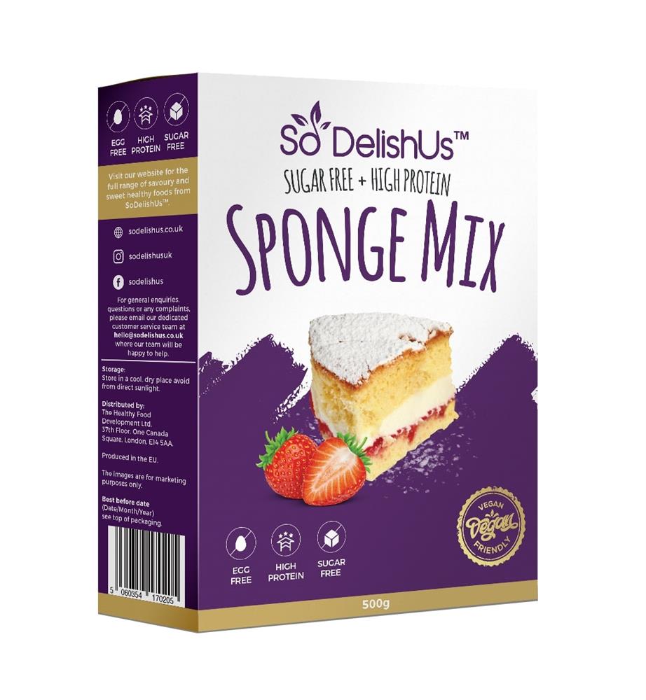 SoDelishUs Vegan Sponge Mix 500g