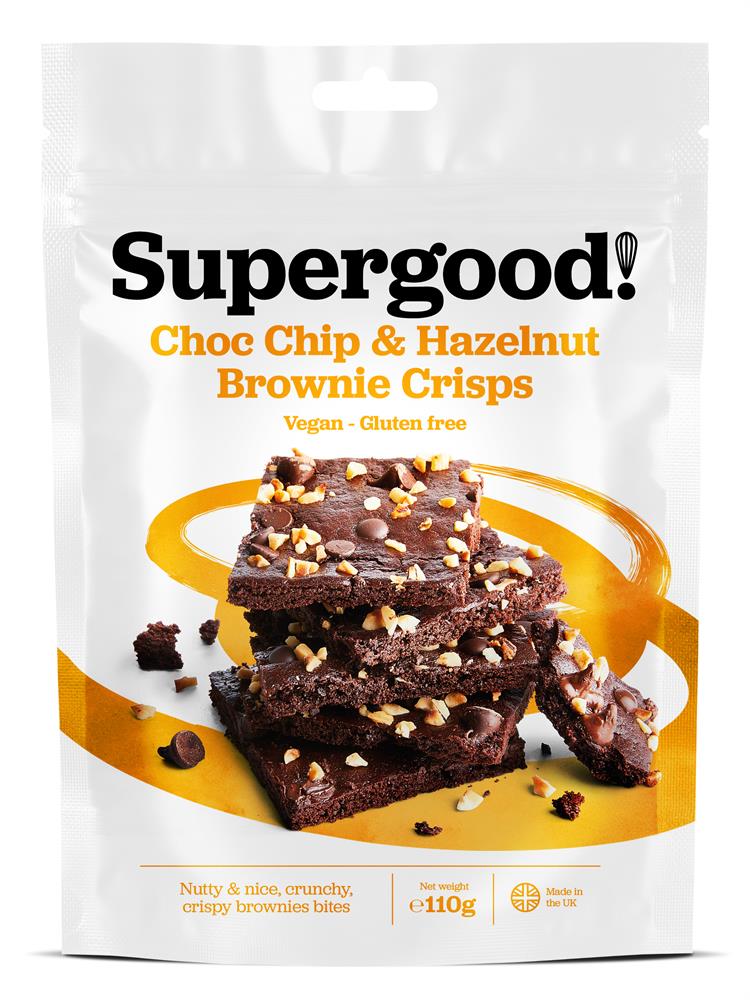 Supergood Double Choc Chip & Hazelnut Brownie Crisps 110g