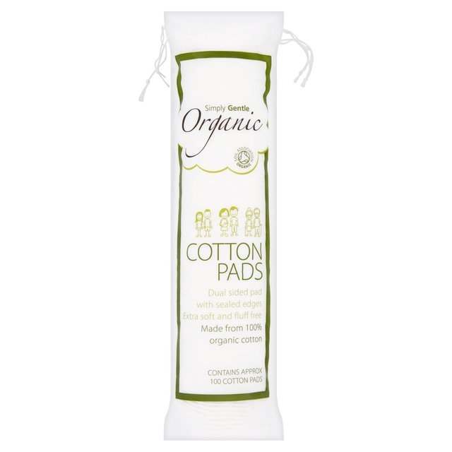 Simply Gentle Organic Cotton Pads - 100 Pieces