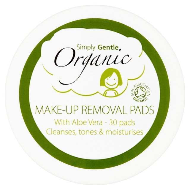 Simply Gentle Organic Make Up Removal Pads - 30 Pads