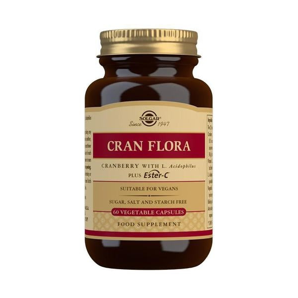 Solgar Cran Flora Cranberry Vegetable 60 Capsules