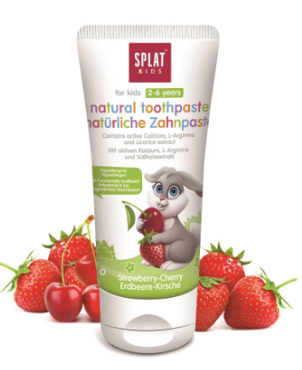 Splat Natural Toothpaste for Kids 2-6 Strawberry & Cherry 55ml