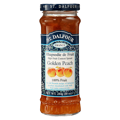 St Dalfour Golden Peach Fruit Spread 284g - Pack of 2