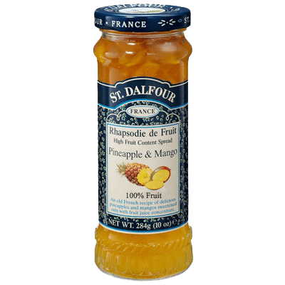 St Dalfour Pineapple & Mango Fruit Spread 284g - Pack of 2