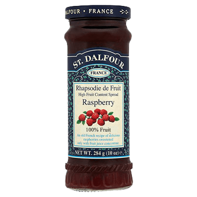 St Dalfour Raspberry Fruit Spread 284g - Pack of 2