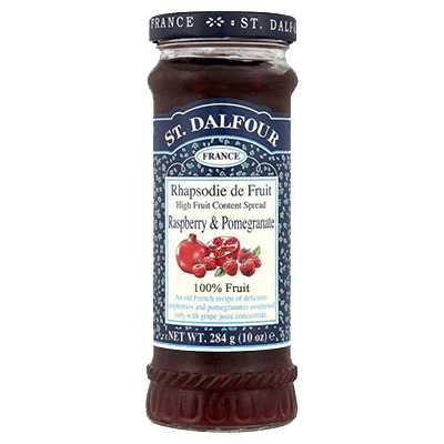 St Dalfour Raspberry & Pomegranate Fruit Spread 284g - Pack of 2
