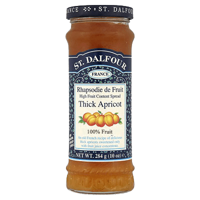 St Dalfour Thick Apricot Fruit Spread 284g - Pack of 2