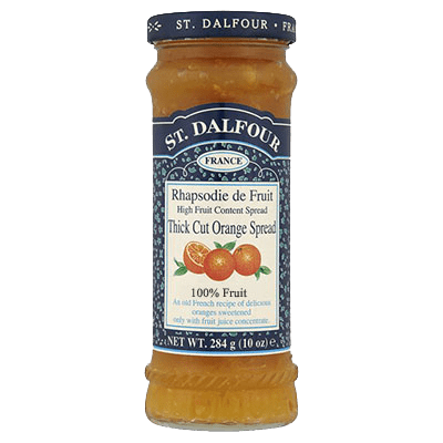St Dalfour Thick Cut Orange Fruit Spread 284g - Pack of 2