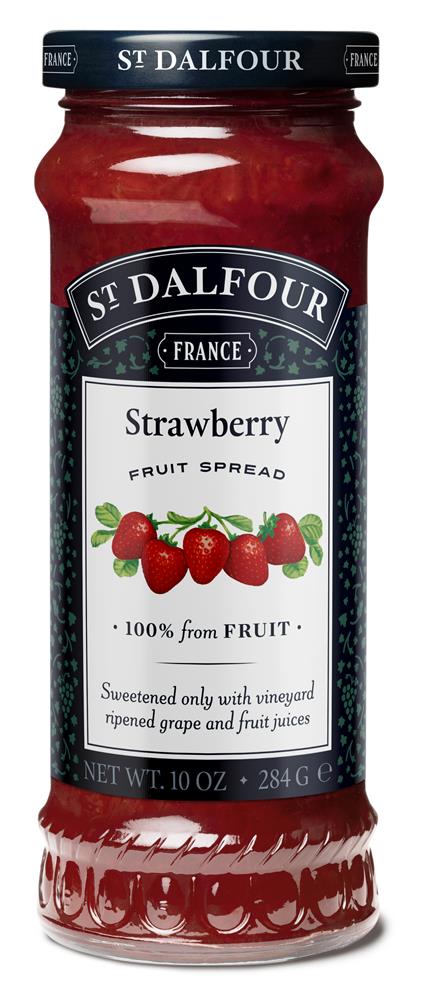 St Dalfour Strawberry Fruit Spread 284g - Pack of 2