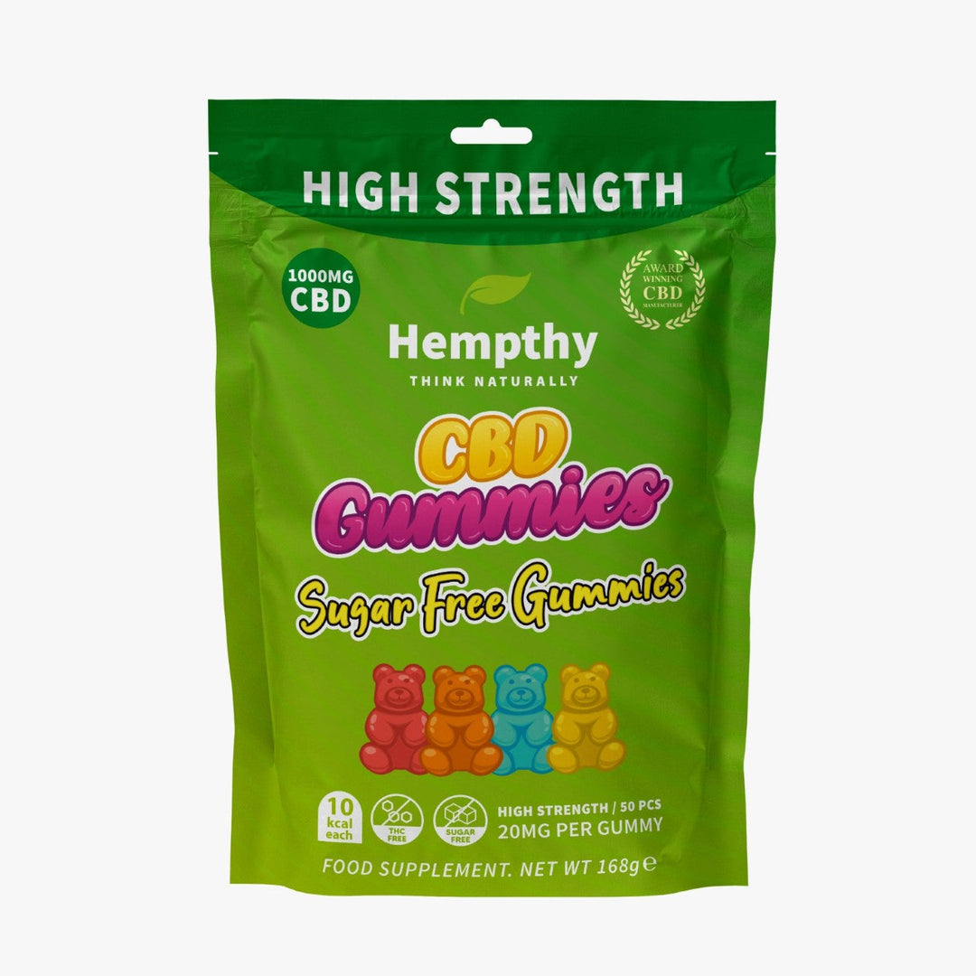 Hempthy CBD Gummies High Strength 1000mg 50pcs