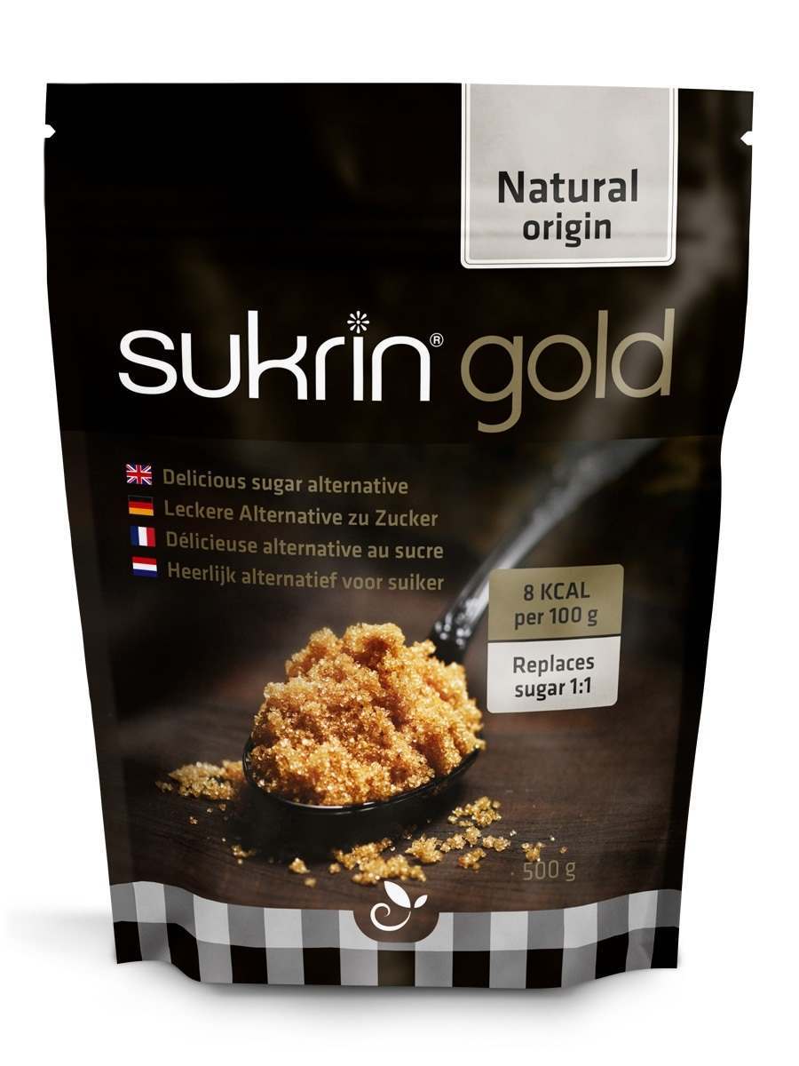 Sukrin Gold Stevia Sweetener Brown Sugar Alternative 500g